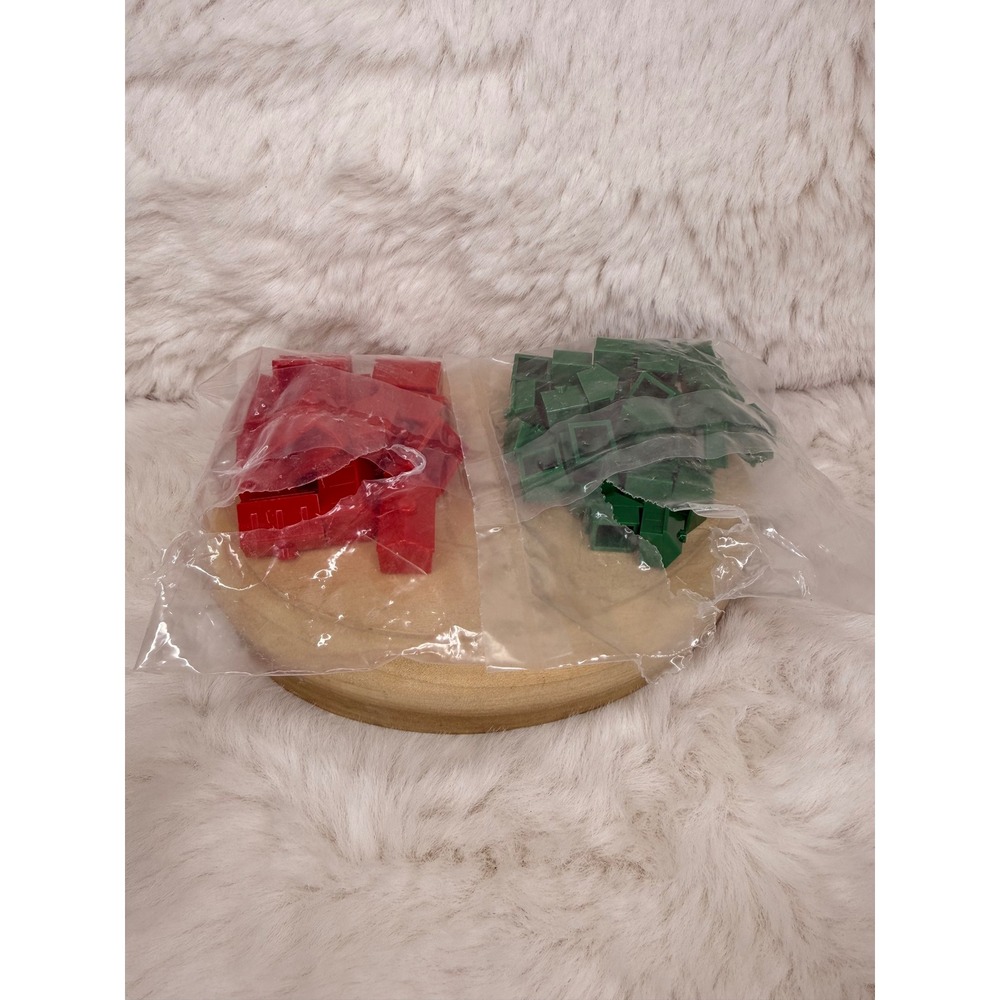 Vintage Monopoly Replacement Houses and Hotels 90s Game‎ Pieces 13 Red 33 Green